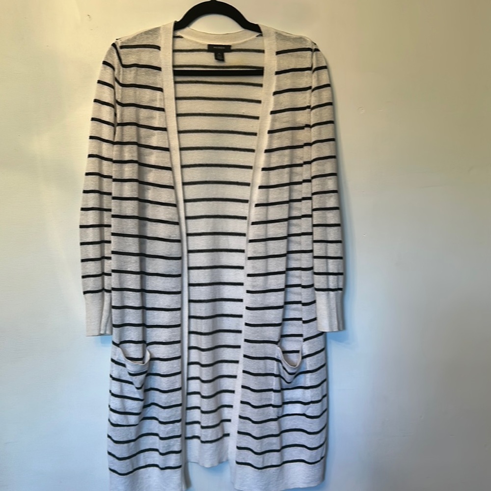 Halogen Black and White Duster